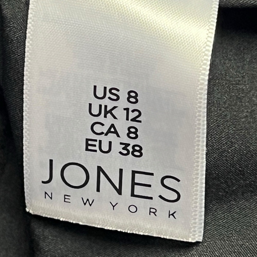 Jones New York Dress Size 8 Red Blue White‎ Geometric Print Short Sleeve - Picture 10 of 14